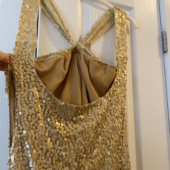 Sequin Gold coktail Dress - Picture 6 of 6